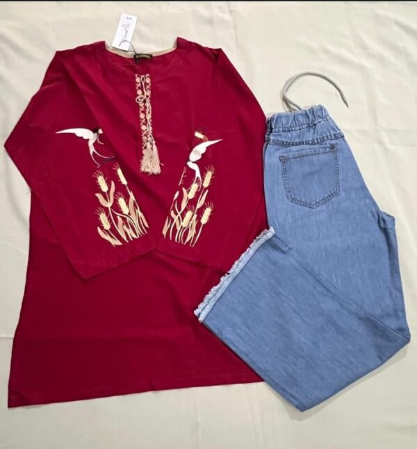 shirt and denim jeans